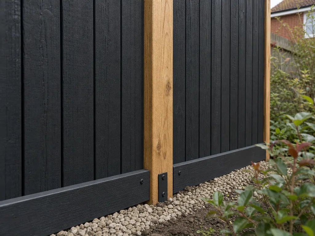 Fence detail in a fictional LB Services project concept